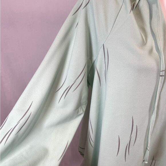 Alfani aqua mint green with wisps of gray long sleeve top size medium NWT - Picture 3 of 7